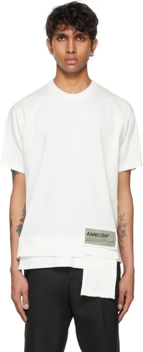 AMBUSH White Packable New Waist Pocket T-Shirt