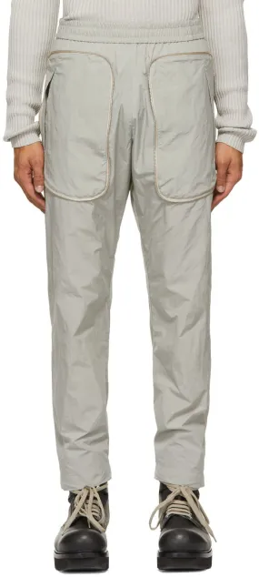 Arnar MÃ¡r JÃ³nsson Grey Zippered Pocket Track Pants