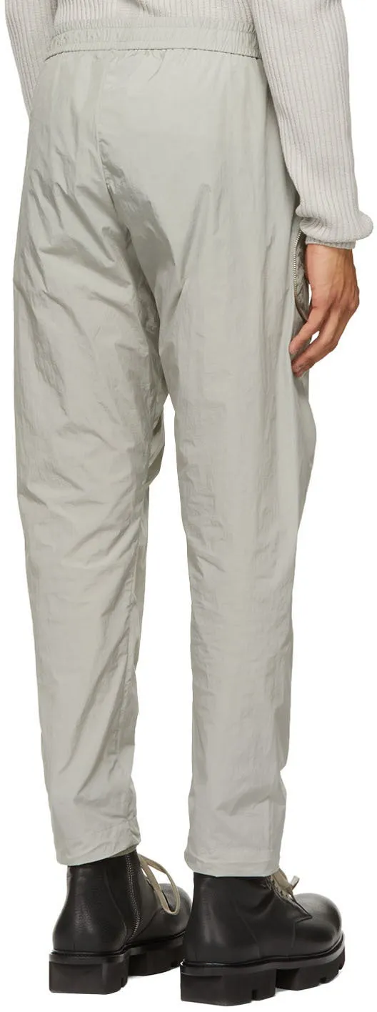 Arnar MÃ¡r JÃ³nsson Grey Zippered Pocket Track Pants