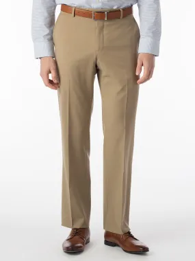 Ballin Theo Comfort 'EZE' Modern Flat Front Pant in Tan