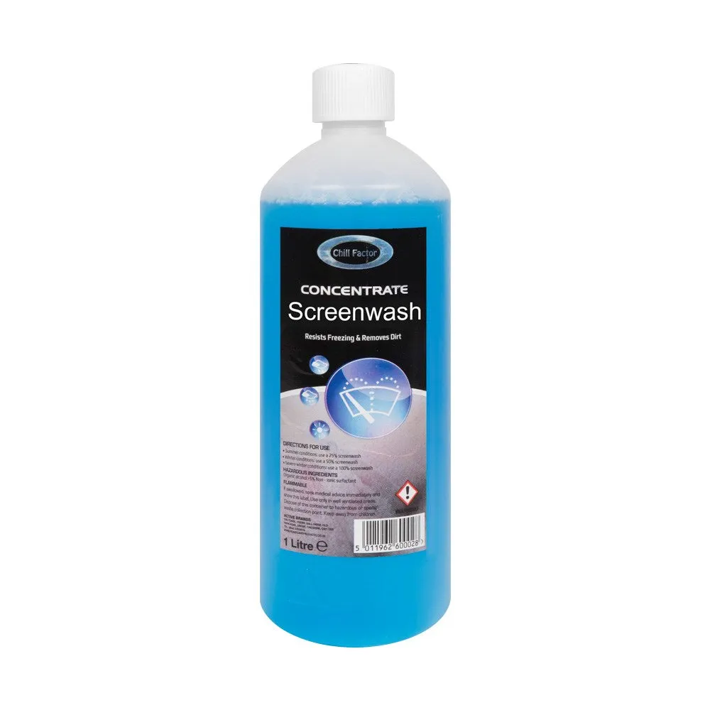 Chill Factor Concentrate Screen Wash 1L - Case of 6
