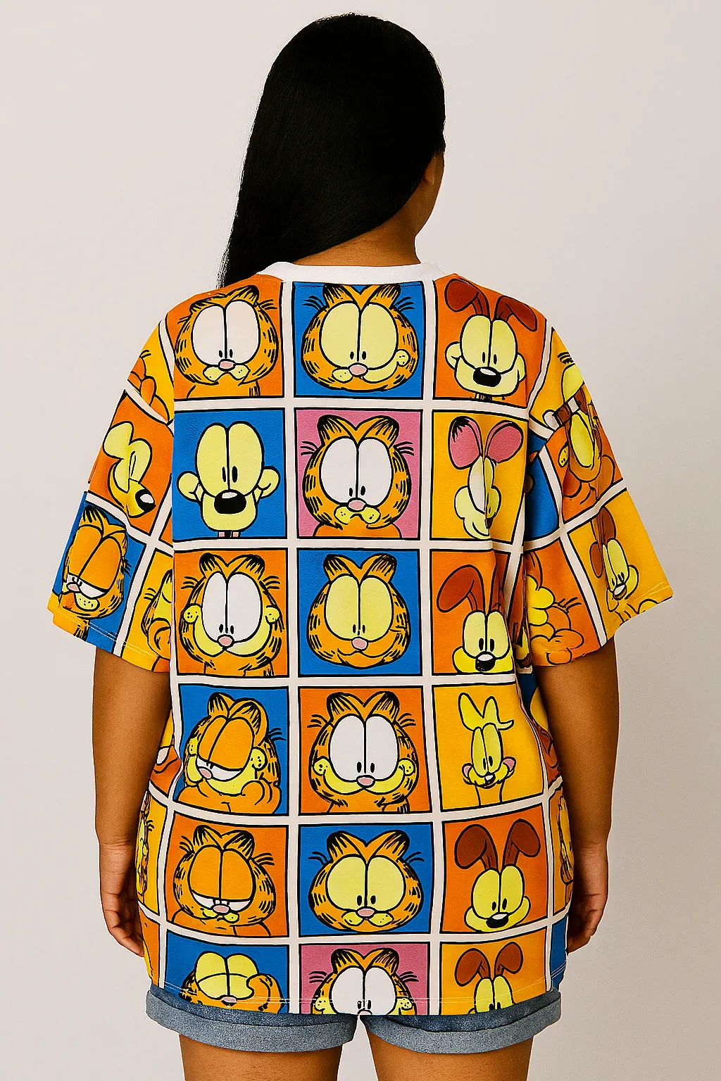 Garfield Comic Panel Oversized T-Shirt