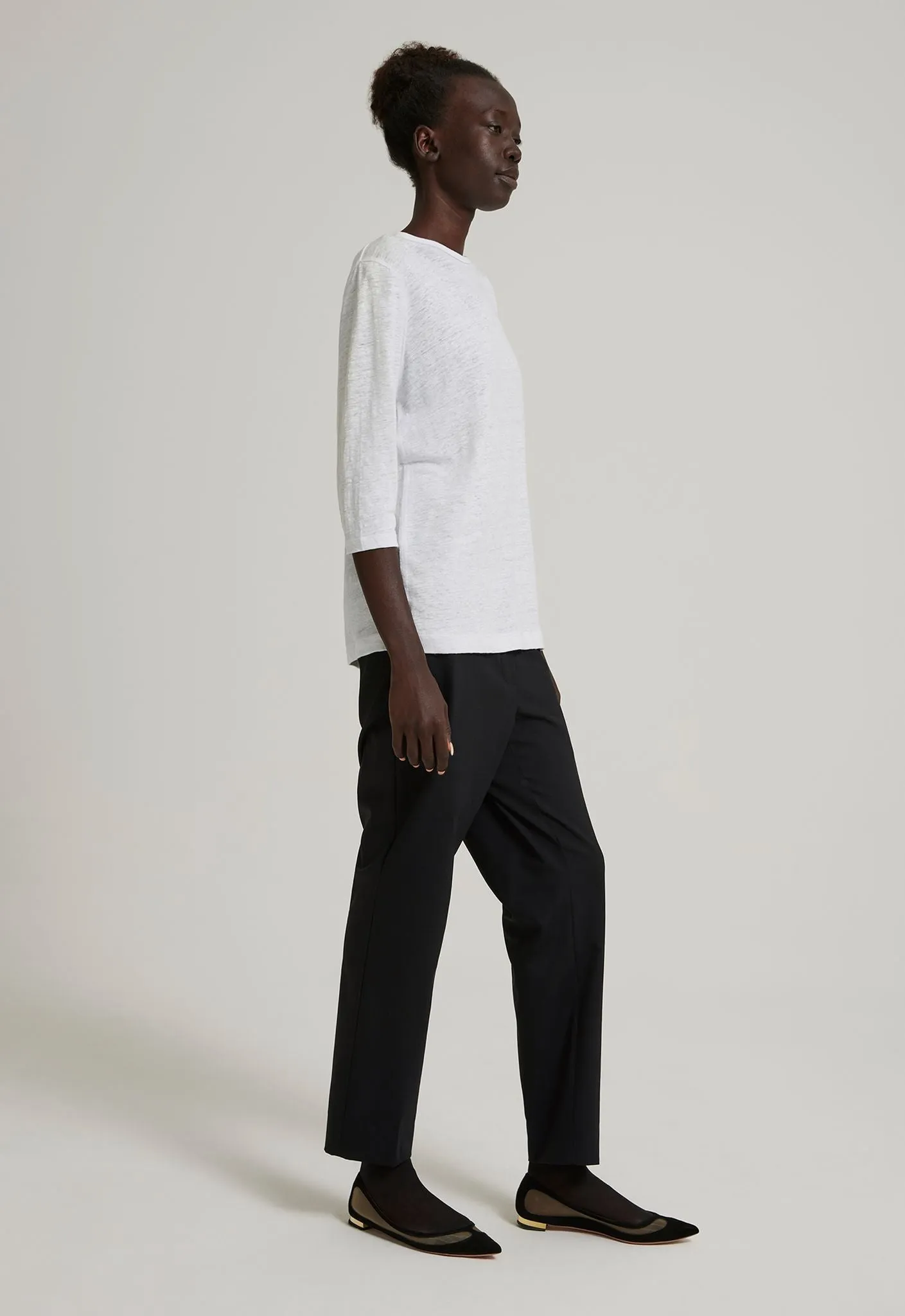Jac   Jack Max Linen Tee - White