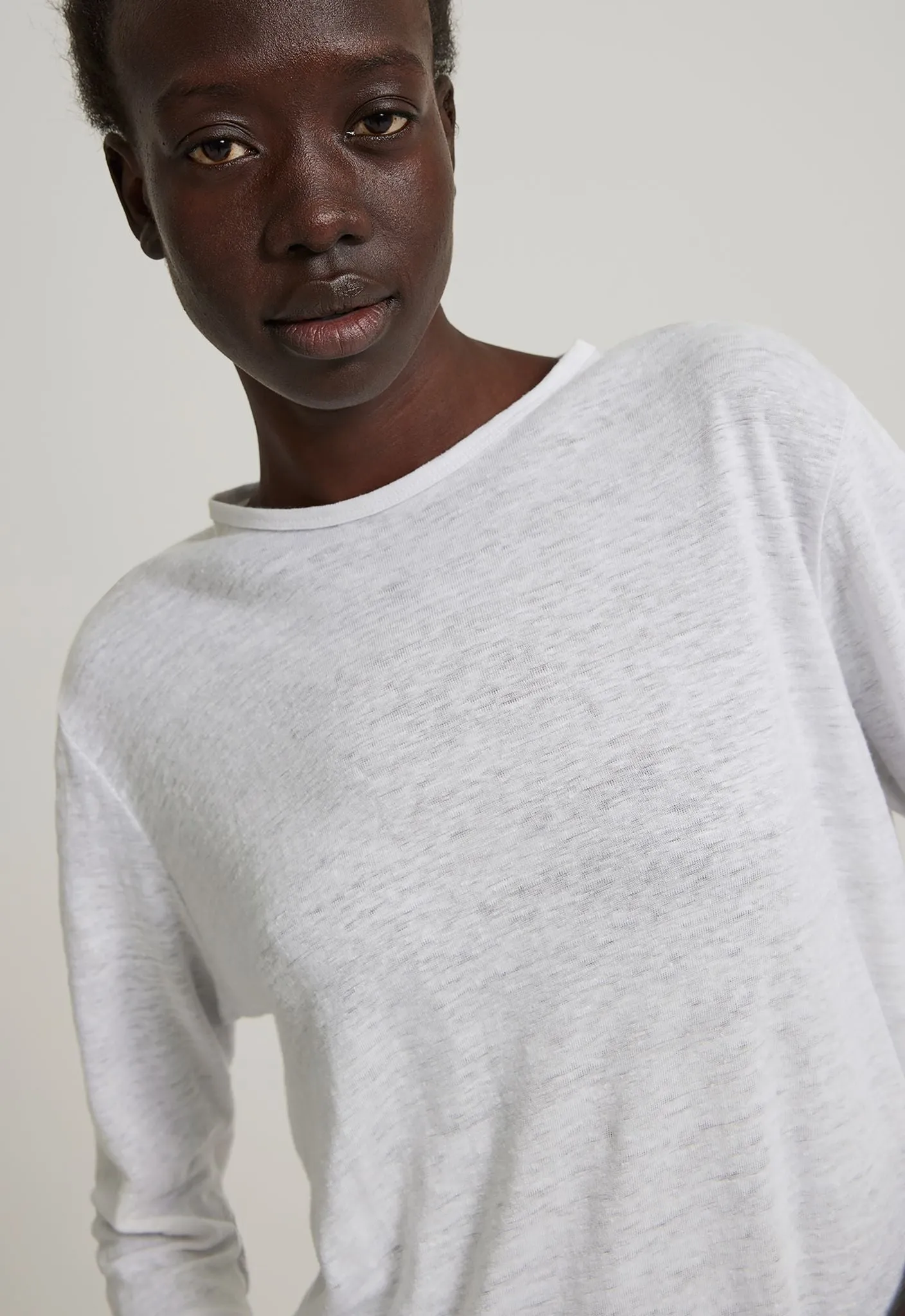 Jac   Jack Max Linen Tee - White