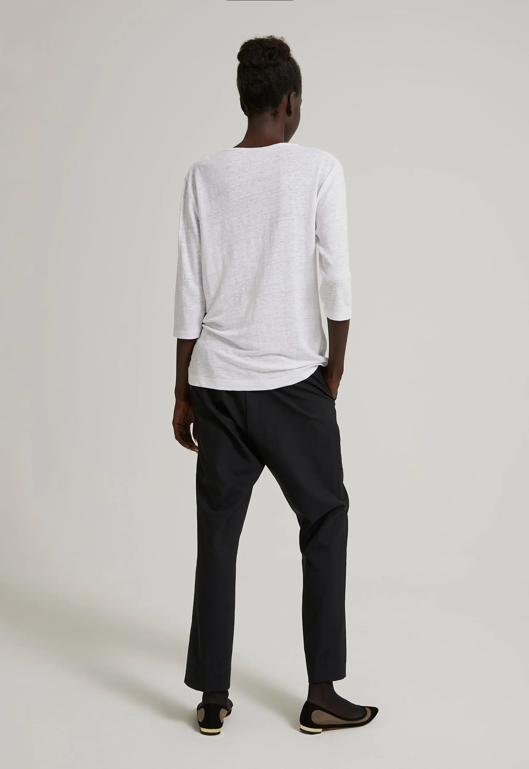 Jac   Jack Max Linen Tee - White