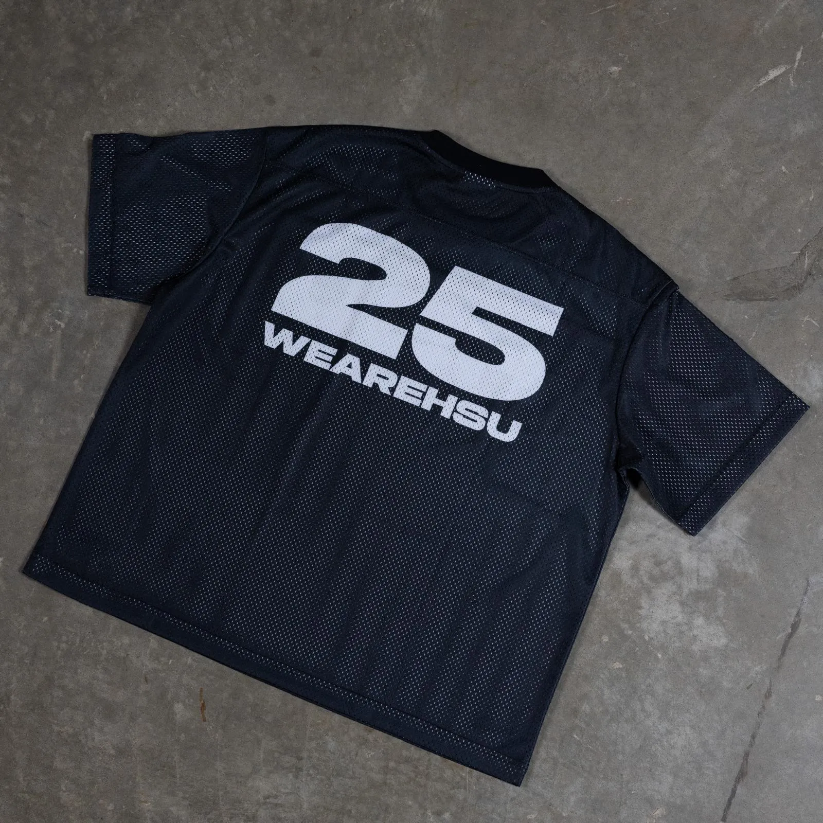 MESH JERSEY - BLACK & WHITE