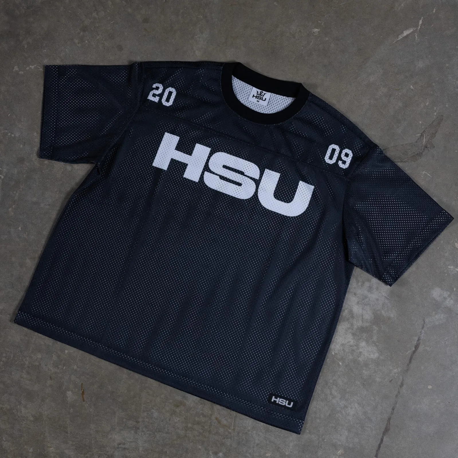 MESH JERSEY - BLACK & WHITE