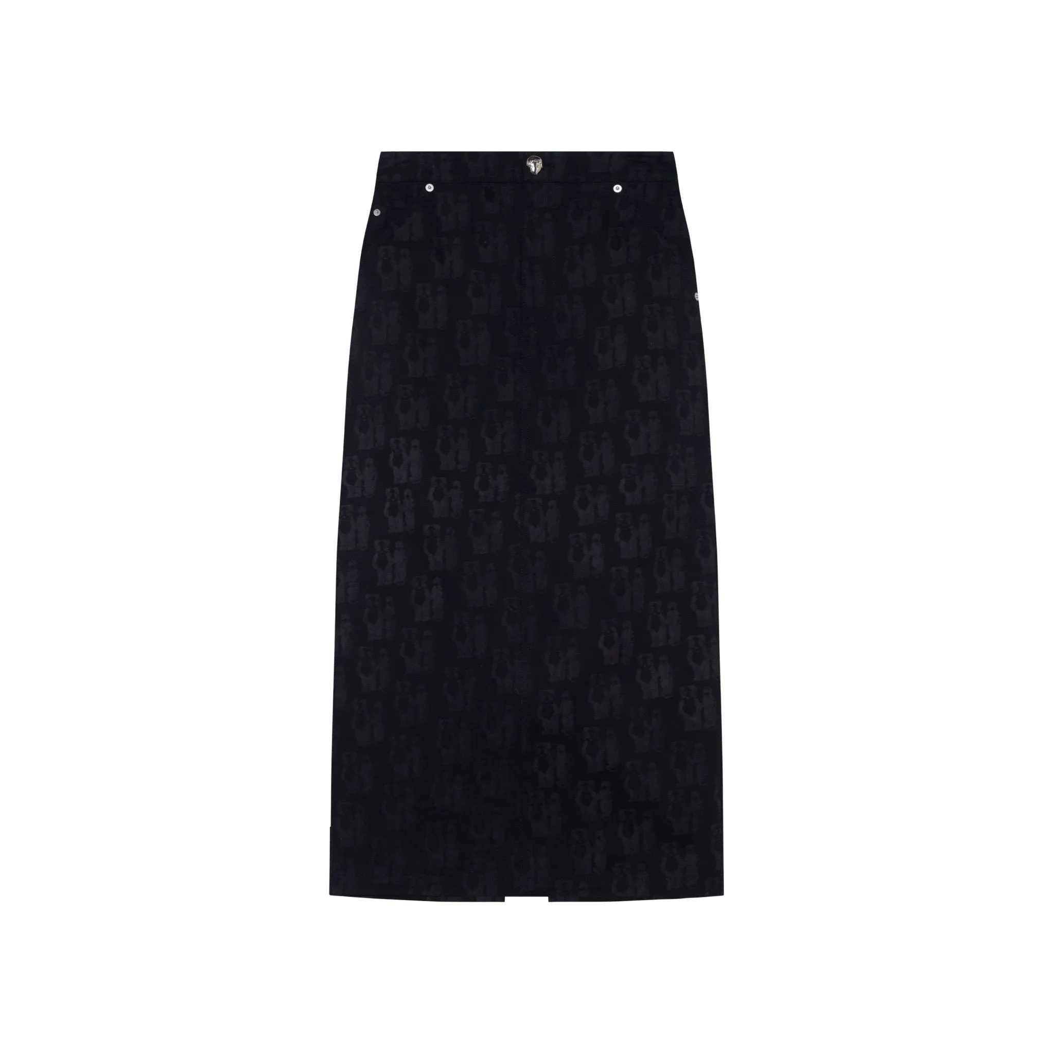 Mid-length Denim Skirt